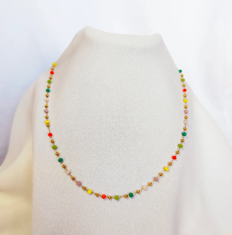 Collier multicolore