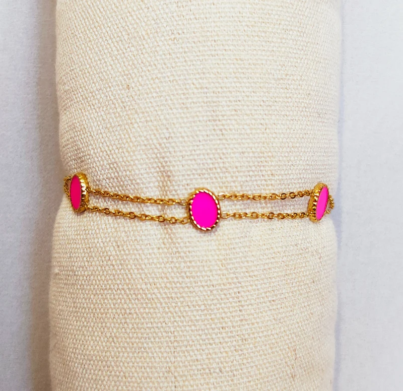 Gourmette pink - 21 cm