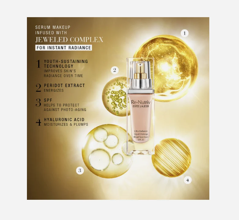 Estée Lauder - Re-Nutriv Ultra Radiance Liquid Makeup Foundation SPF20