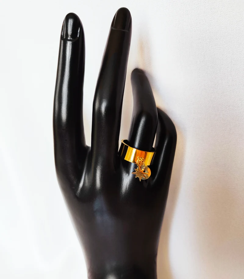 Bague Jonc star