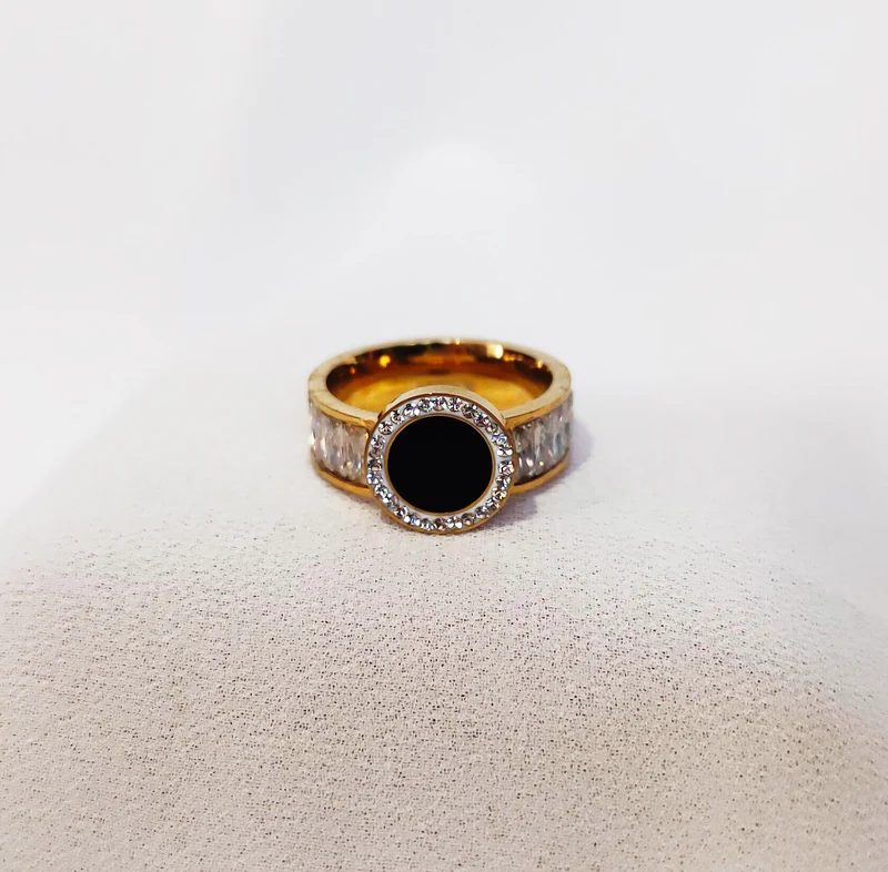 Bague black bling