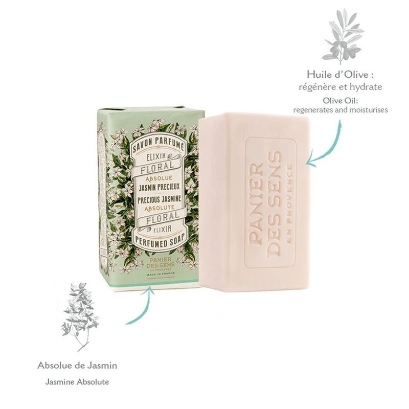 Savon solide parfumé - Jasmin Précieux 150g