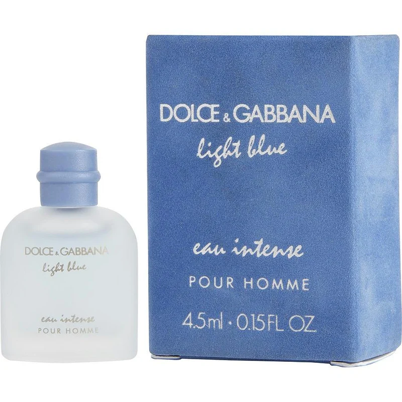 D & G Light Blue Eau Intense By Dolce & Gabbana Eau De Parfum .15 Oz Mini