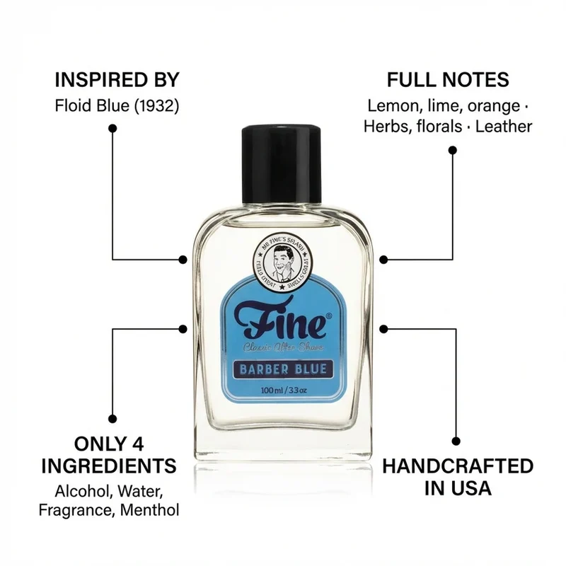 Aftershave - Barber Blue
