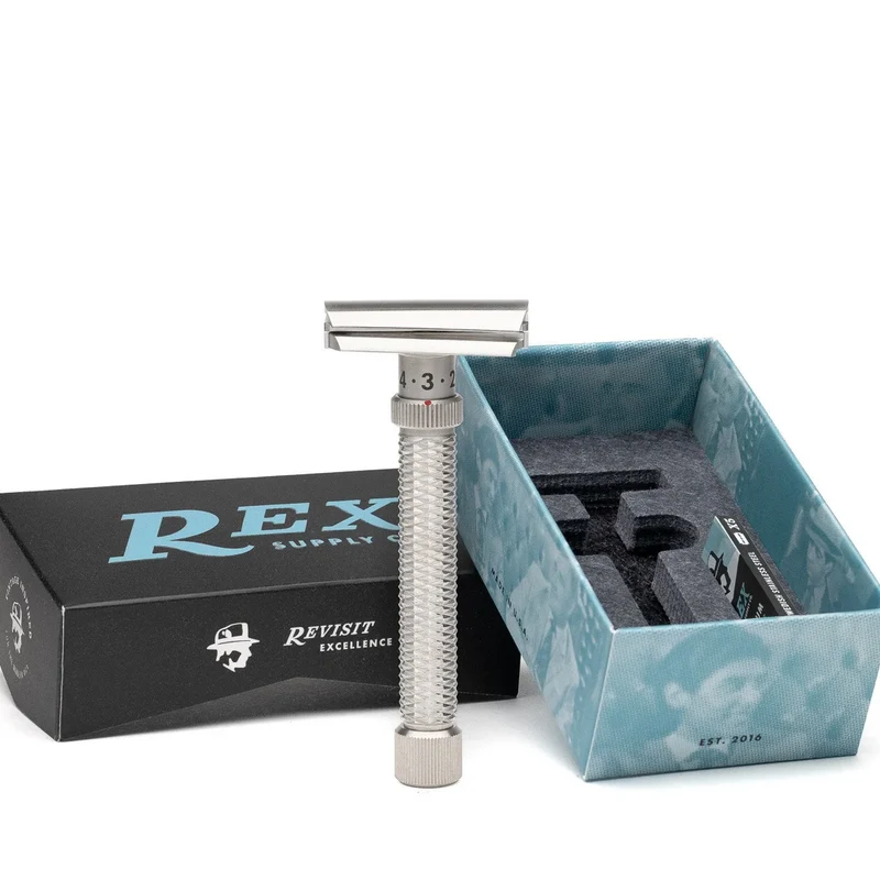 Slant Safety Razor Konsul XL - Stainless Steel