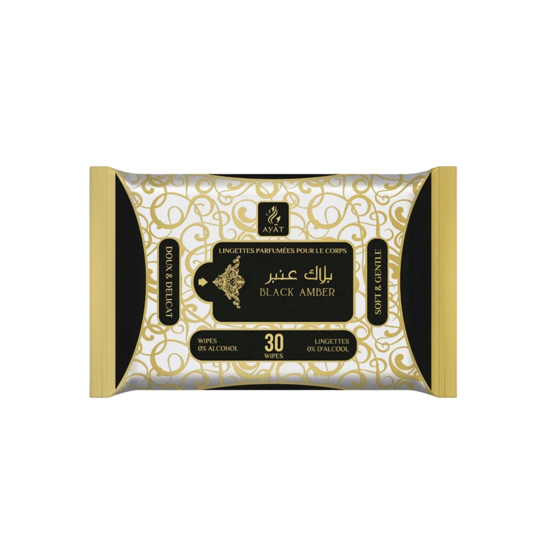 Lingettes Parfumées Pour Le Corps Black Amber - Ayat Perfumes