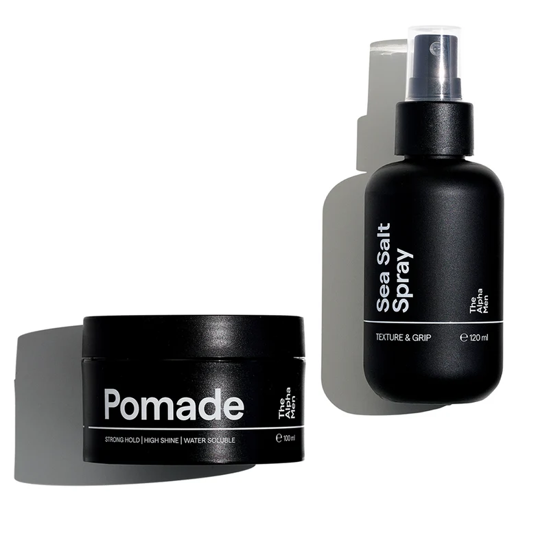 Pomade + Sea Salt Spray Styling Duo