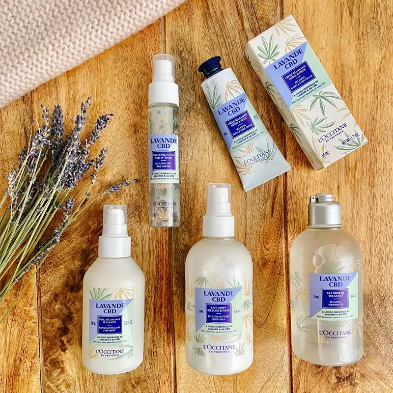 L'Occitane Lavande CBD - Lait Corps relaxant apaisant