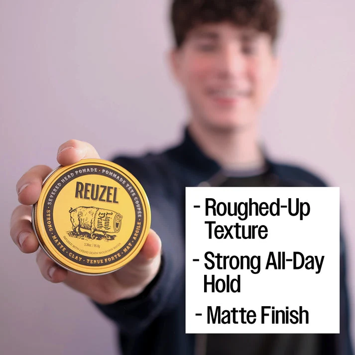 Liquid Death x Reuzel – Severed Head Clay Pomade