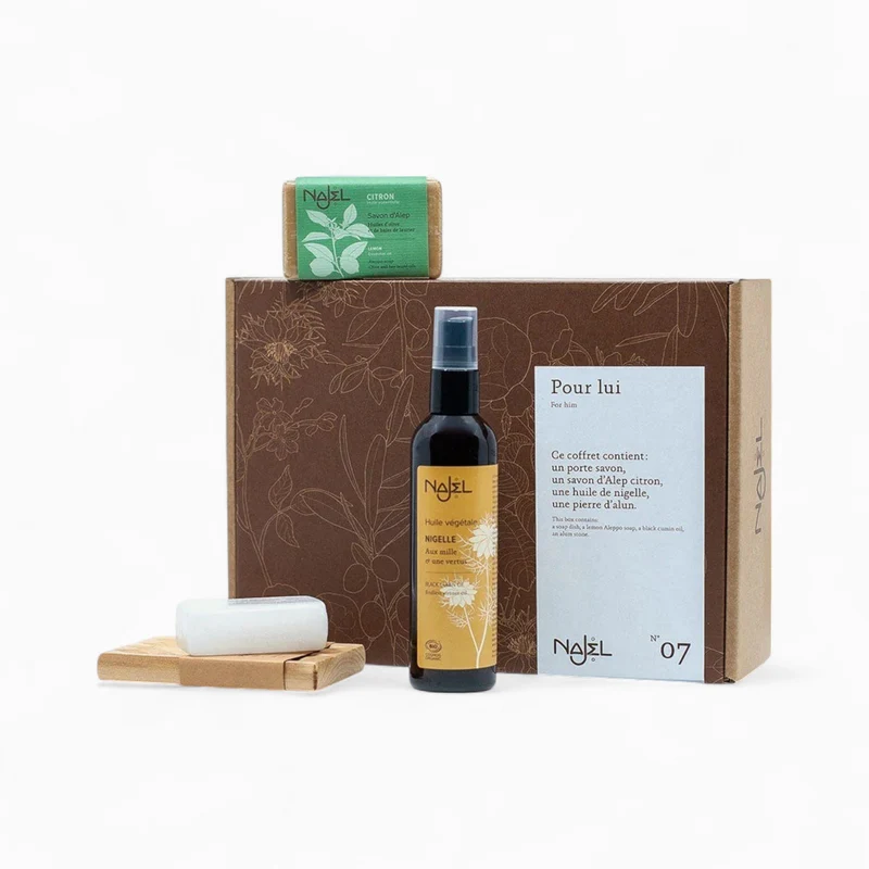 Coffret Pour Lui Nettoyant et Hydratant - Najel