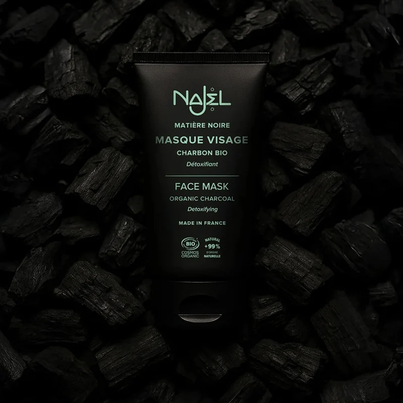 Masque visage au charbon bio 75 ml - Najael