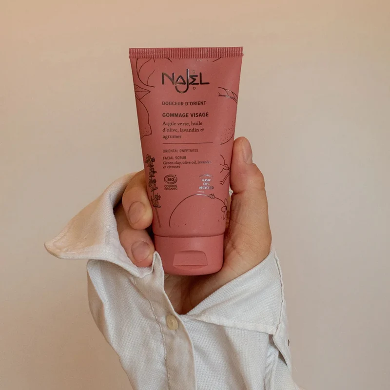 Gommage visage à l'argile et aux agrumes 75 ml - Najel
