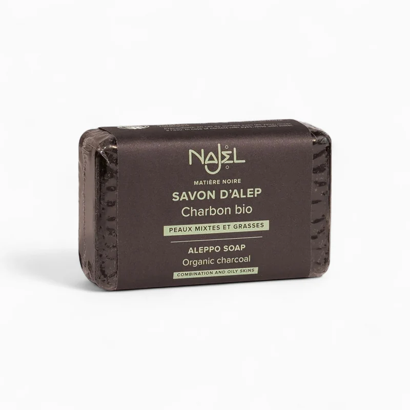 Savon D'Alep Au Charbon Végétal Bio 100 gr - Najel