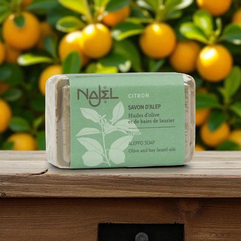 Savon D'Alep à l'Huile Essentielle De Citron 100 gr - Najel