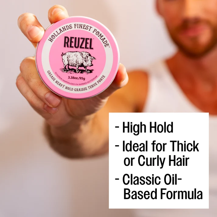 Pink Grease Heavy Hold Pomade