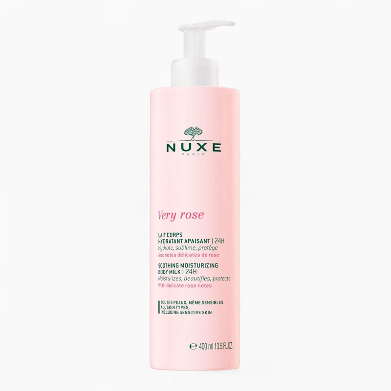 Very Rose – Lait Corps Hydratant Apaisant 24H 400 ml – NUXE