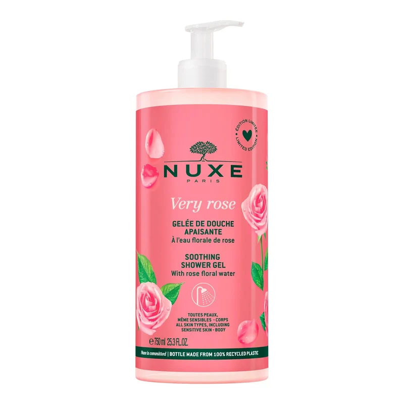 Very Rose – Gelée de Douche Apaisante 750 ml – NUXE