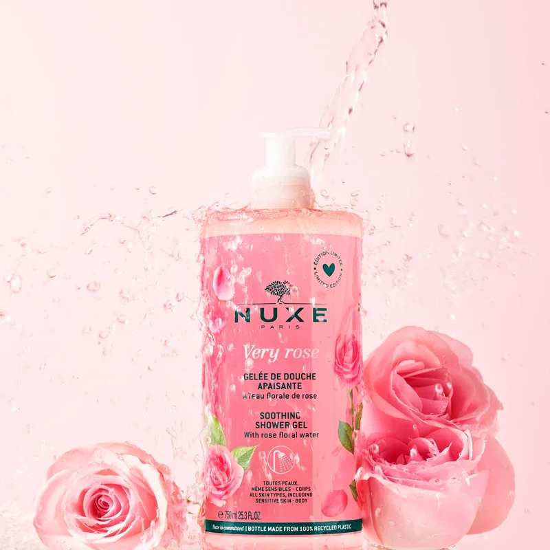 Very Rose – Gelée de Douche Apaisante 750 ml – NUXE