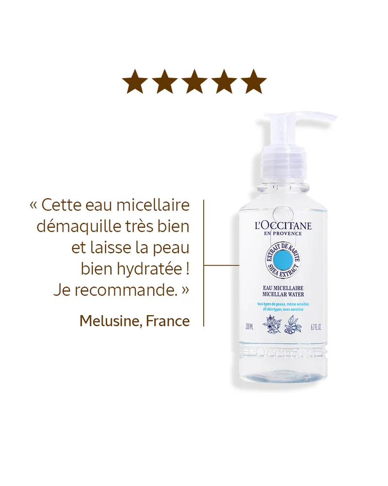 L'Occitane Eau Micellaire Visage Karité 200ml
