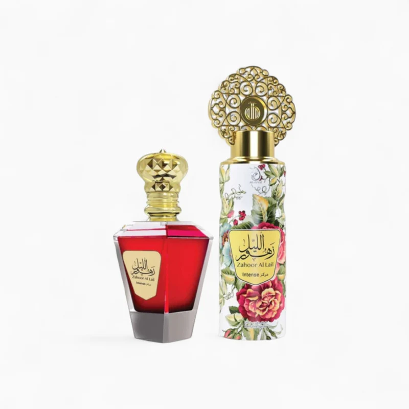 Coffret Zahoor Al Lail Intense EDP et Déodorant – Arabiyat Prestige