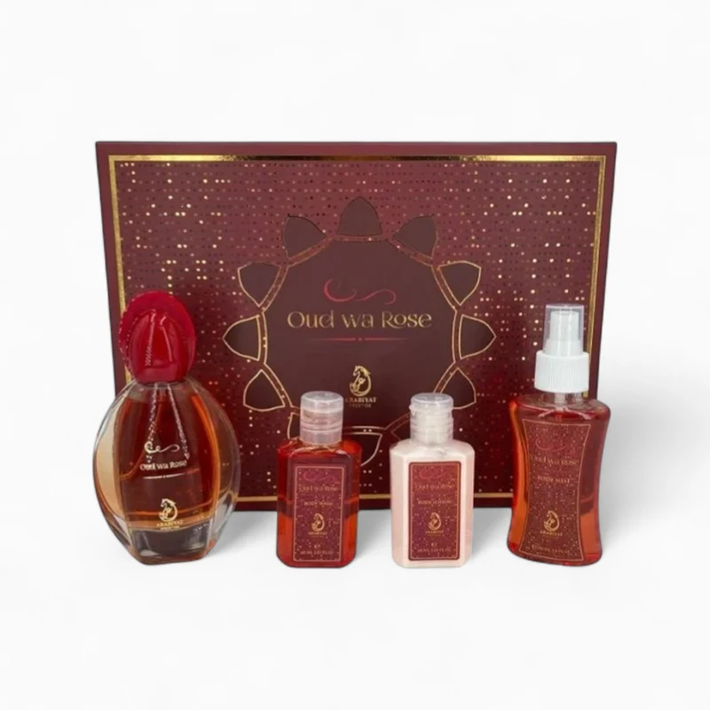 Coffret Oud Wa Rose 4 pièces – Arabiyat Prestige