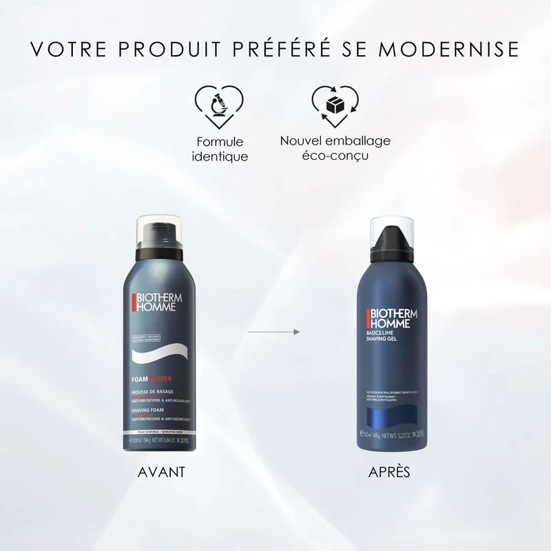 Biotherm - BIOTHERM HOMME Mousse de rasage pour homme - Peaux sensibles 200 ml