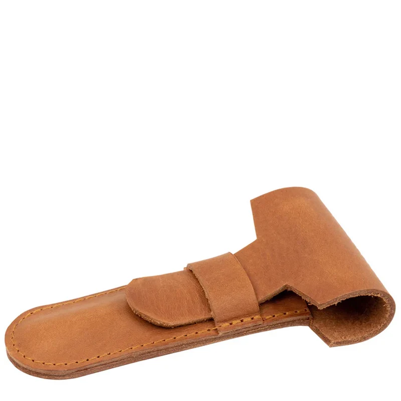 Safety Razor Case – Brown Leather