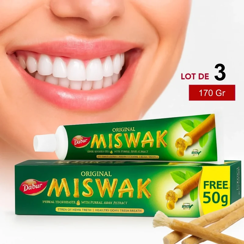 Dentifrice Miswak Original 170 Gr - Dabur