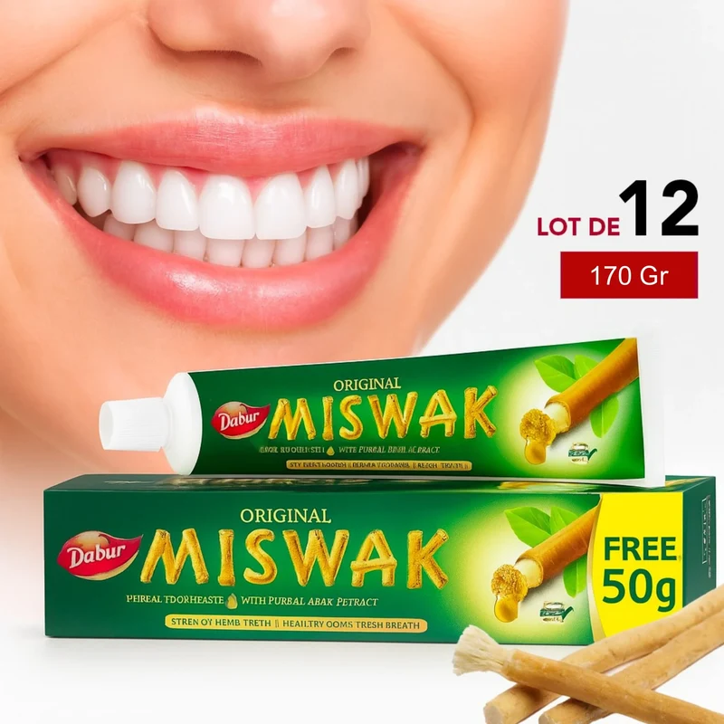 Dentifrice Miswak Original 170 Gr - Dabur