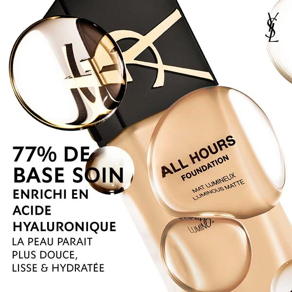 YSL All Hours Fond de Teint mat Lumineux 24H - Haute Couvrance 25 ml