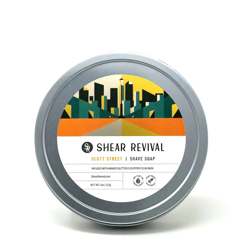 Scott Street Shave Soap – Orange & Oakmoss