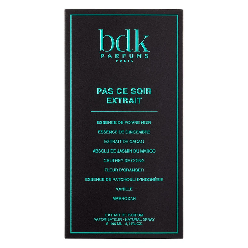 Eau de Parfum – Pas Ce Soir Extrait