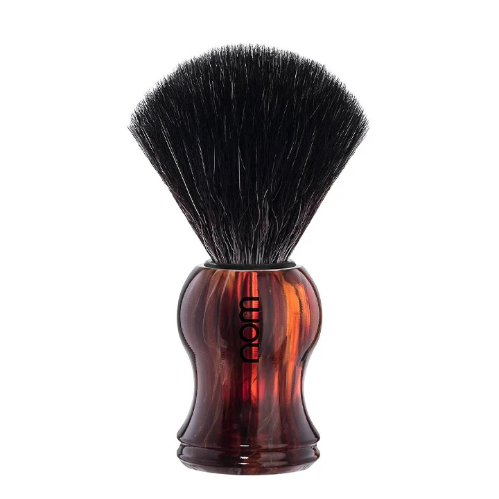Shaving Brush Gustav – Havana – Black Fibre
