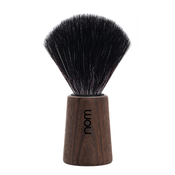 Shaving Brush Theo – Dark Ash – Black Fibre