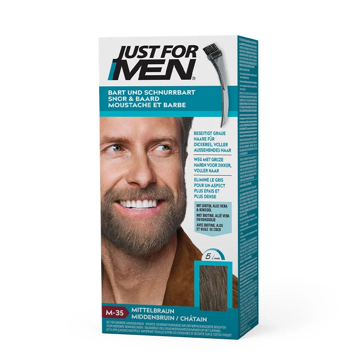 Mustache & Beard – Medium Brown M-35