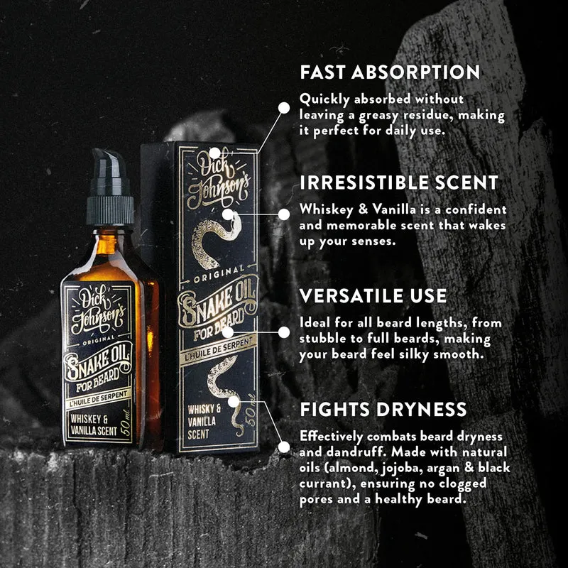 Snake Oil for Beard – Whiskey & Vanilla