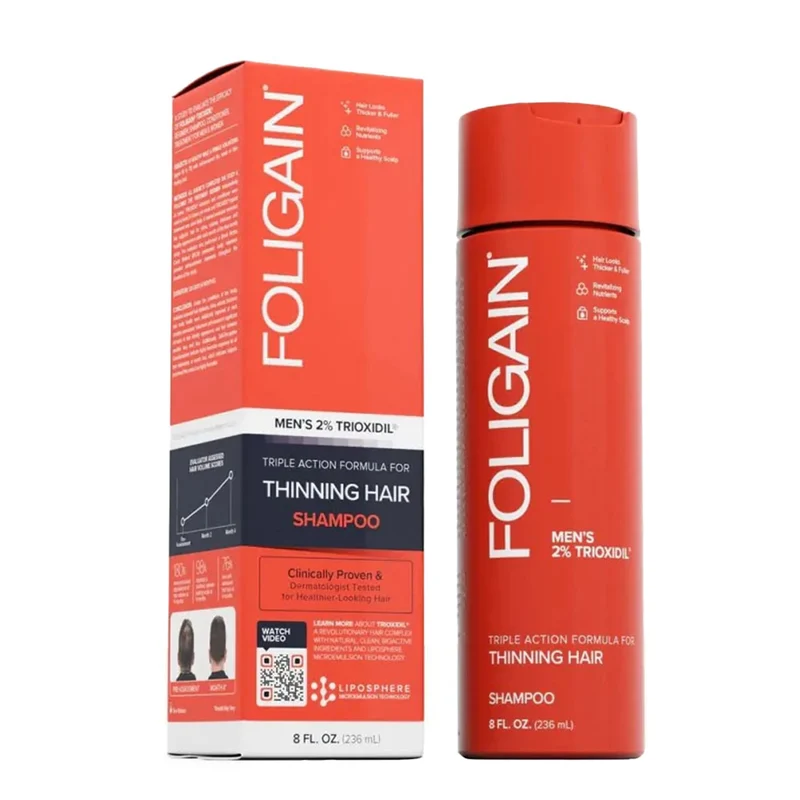 Triple Action Shampoo for Thinning Hair (2% Trioxidil)