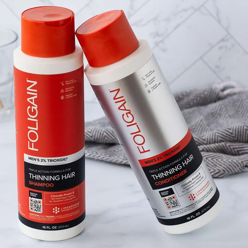 Triple Action Shampoo for Thinning Hair (2% Trioxidil)
