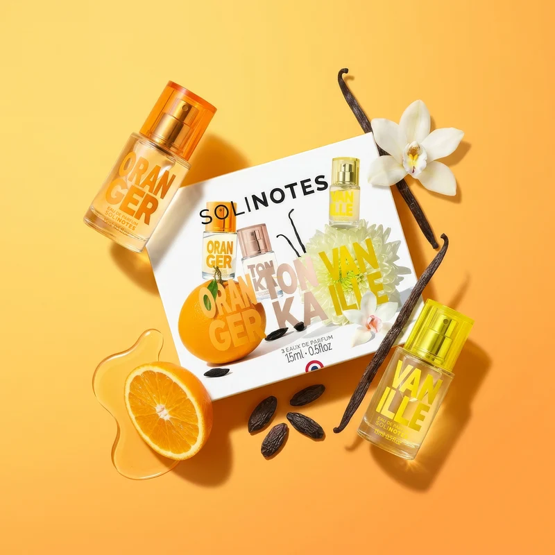 Coffret Trio Parfum 15ml Fleur d'Oranger, Tonka, Vanille