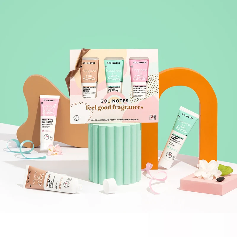 Coffret 3 Crèmes Mains - Tonka, Thé Blanc, Fleur de Cerisier