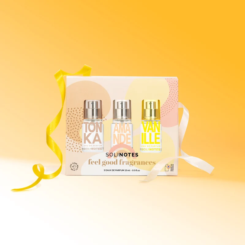 Coffret 3 Eaux de Parfum 15ml Tonka, Amande, Vanille