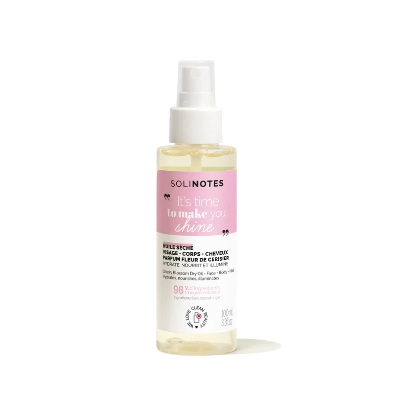 Huile Sèche Fleur de Cerisier - Corps, Visage & Cheveux 100ml