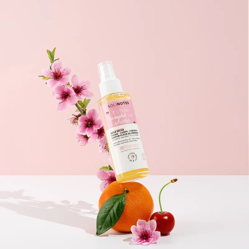 Huile Sèche Fleur de Cerisier - Corps, Visage & Cheveux 100ml