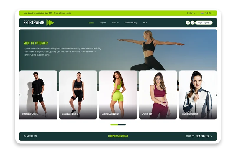 Evolve - Sportswear Shopify Theme