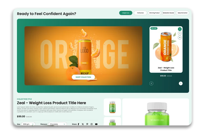 Transform – Weight Loss Shopify Theme