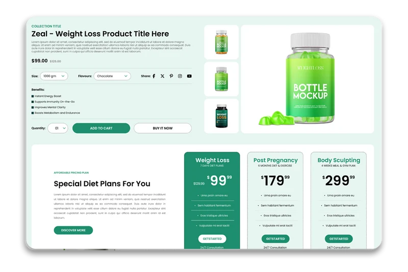 Transform – Weight Loss Shopify Theme