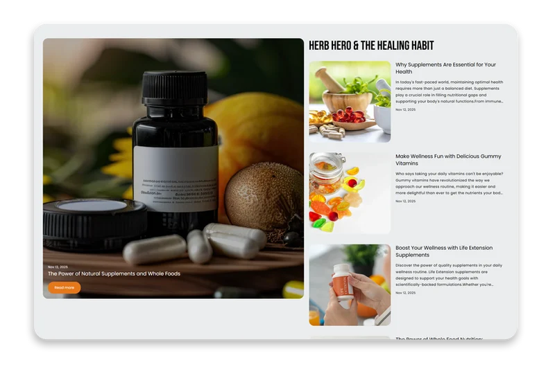 Zeal – Supplement Shopify Theme