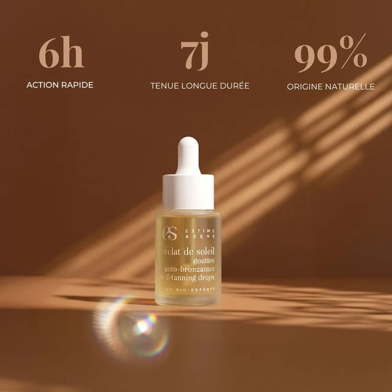 Eclat de soleil gouttes autobronzantes