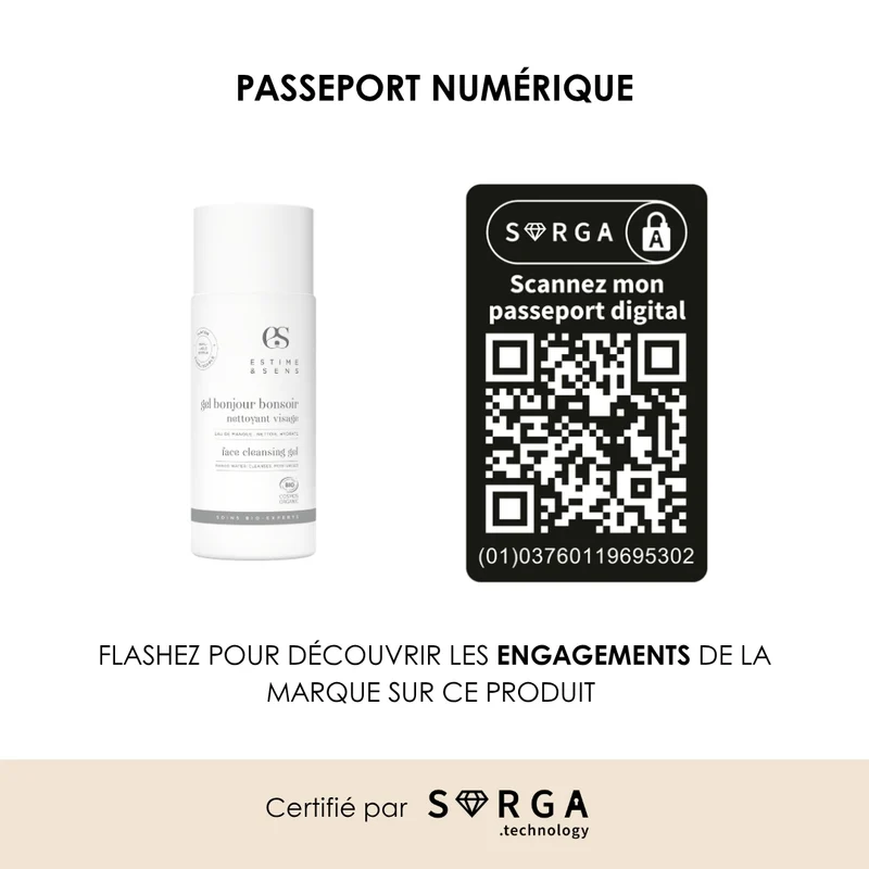 Gel nettoyant "Bonjour-Bonsoir" remplissable