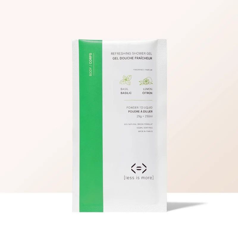 gel douche fraîcheur [basilic + citron]